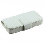Wholesale iPhone 4S / 4 Simple Flip Leather Wallet Case (White)